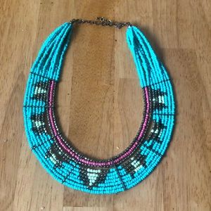 Navajo Design Beaded Necklace